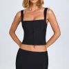 Oh Polly Skirts & Skorts | Co-Ords^Curved Low-Rise Mini Skirt in Black