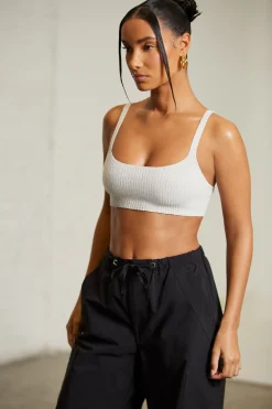 Oh Polly Women'S Clothing Sale - $65 And Under | Women'S Clothing Sale - $40 And Under^Curved Neck Crop Top in Grey