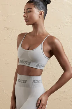 Oh Polly Women'S Clothing Sale - $65 And Under | Women'S Clothing Sale - $40 And Under^Curved Neckline Sports Bra in Silver
