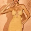Oh Polly Women'S Clothing Sale - $65 And Under | Women'S Clothing Sale - $40 And Under^Cut Out Halter Mini Dress in Beige