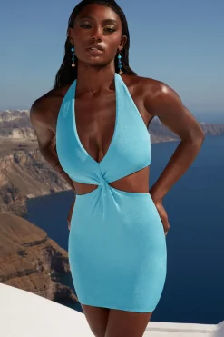 Oh Polly Women'S Clothing Sale - $65 And Under | Women'S Clothing Sale - $40 And Under^Cut Out Twist Mini Dress in Blue