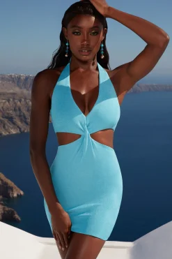 Oh Polly Women'S Clothing Sale - $65 And Under | Women'S Clothing Sale - $40 And Under^Cut Out Twist Mini Dress in Blue