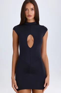 Oh Polly Night Out^Cut-Out Bodysuit in Black