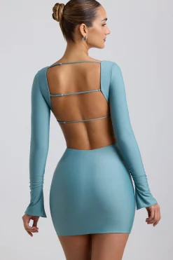 Oh Polly Women'S Clothing Sale - $65 And Under | Night Out^Cut-Out Hardware Detail Mini Dress in Sea Green SeaGreen