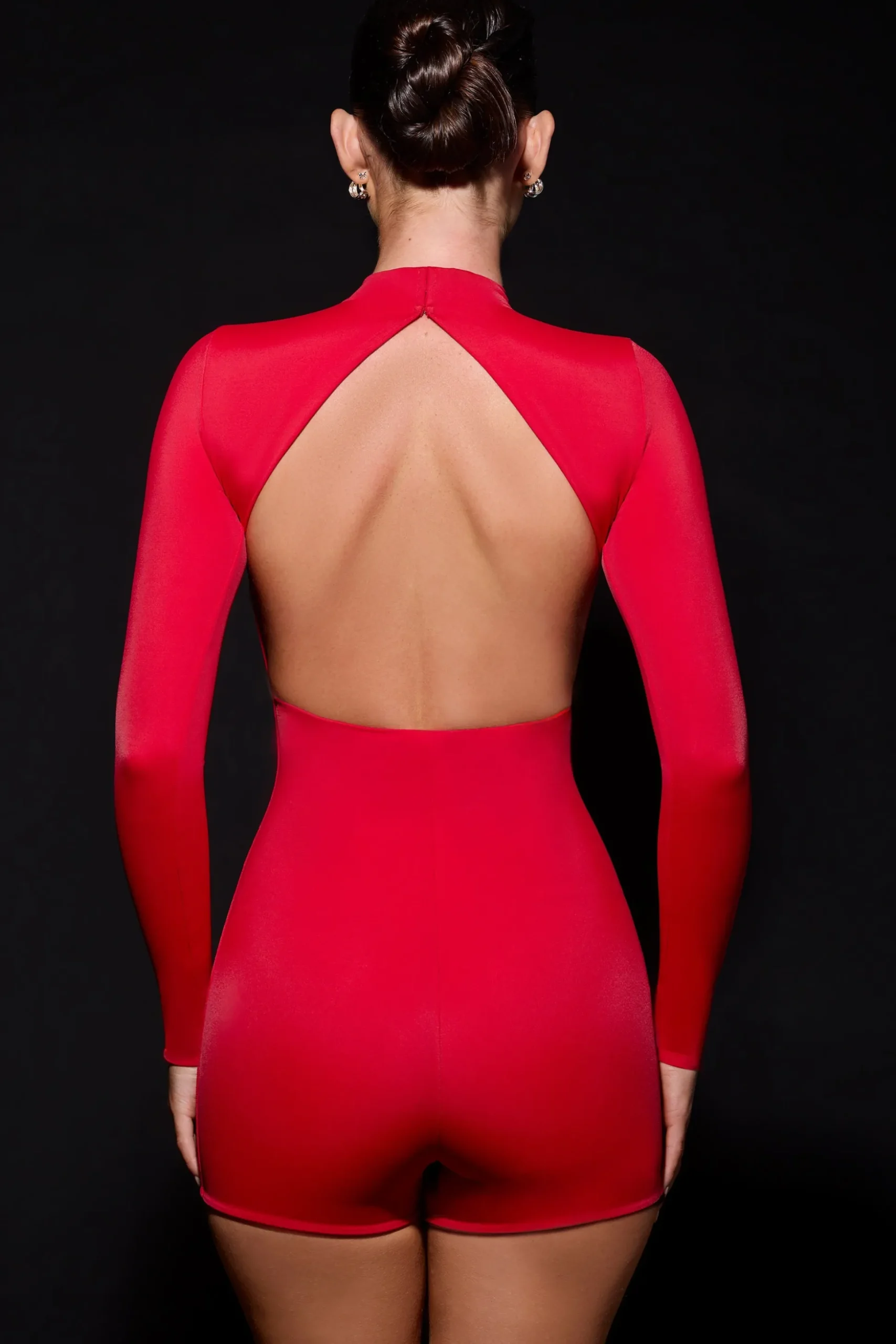 Oh Polly Jumpsuits & Unitards^Cut-Out Unitard in Fire Red FireRed
