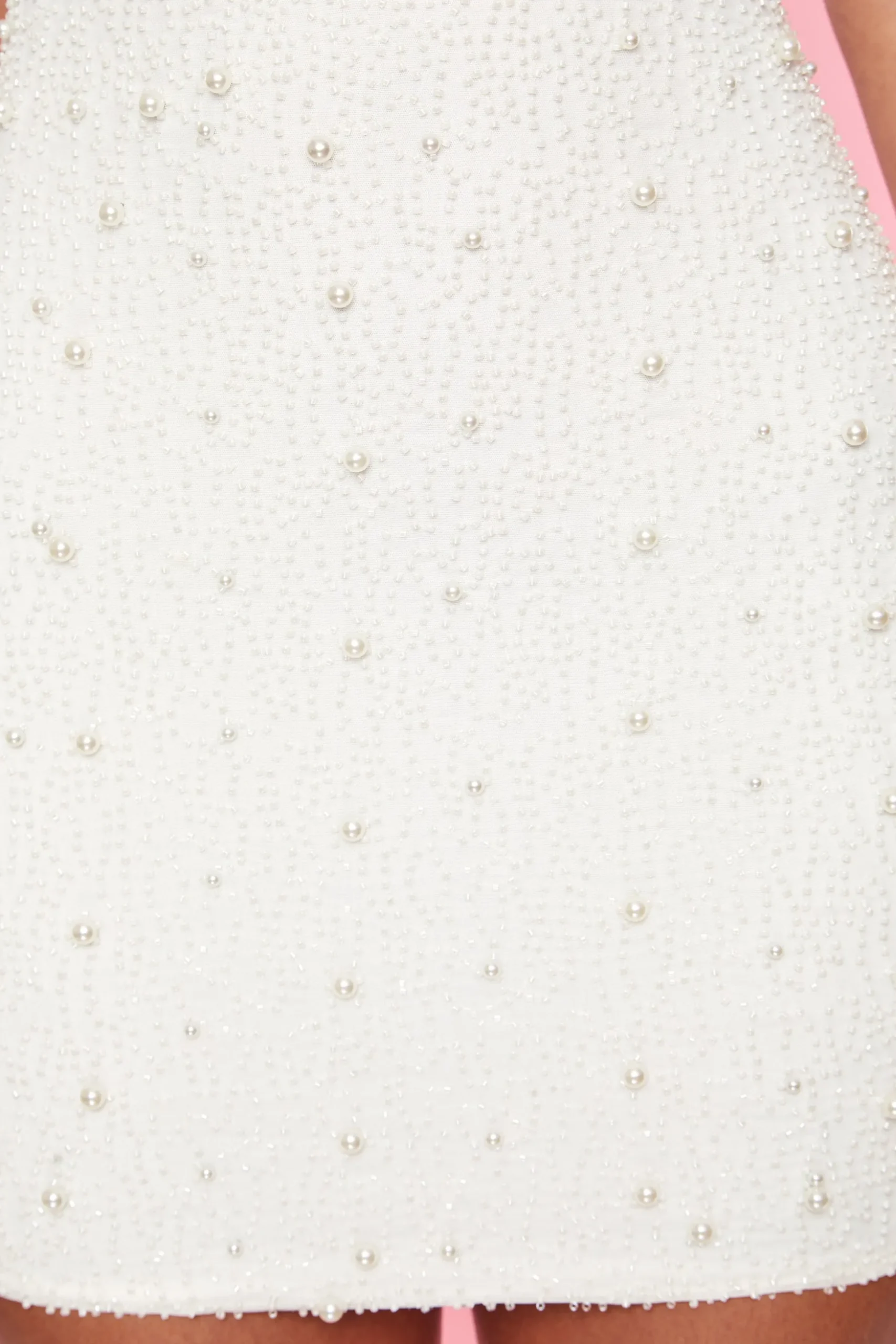 Oh Polly Party Dresses | Bride To Be^Deep Plunge Embellished Mini Dress in White