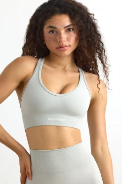 Oh Polly Matching Sets | Sports Bras^Define Luxe Cross-Back Sports Bra in Fog LightGrey