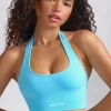Oh Polly Women'S Clothing Sale - $65 And Under | Women'S Clothing Sale - $40 And Under^Define Luxe Halterneck Sports Bra in Sky Blue