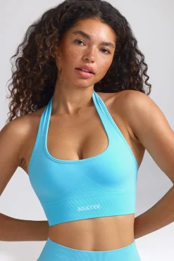 Oh Polly Women'S Clothing Sale - $65 And Under | Women'S Clothing Sale - $40 And Under^Define Luxe Halterneck Sports Bra in Sky Blue