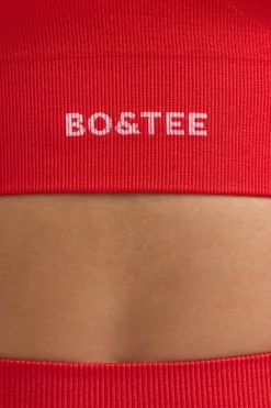 Oh Polly Matching Sets | Tops^Define Luxe Halterneck Sports Bra in Poppy Red