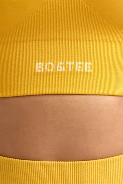 Oh Polly Women'S Clothing Sale - $65 And Under | Women'S Clothing Sale - $40 And Under^Define Luxe Halterneck Sports Bra in Golden Yellow