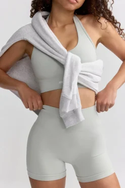 Oh Polly Matching Sets | Shorts^Define Luxe High Waist Mini Shorts in Fog