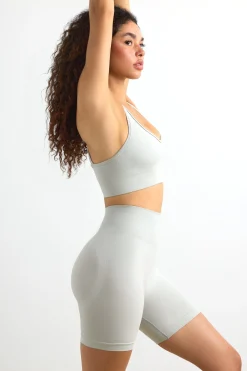 Oh Polly Women'S Clothing Sale - $65 And Under | Women'S Clothing Sale - $40 And Under^Define Luxe High-Waist Biker Shorts in Fog LightGrey