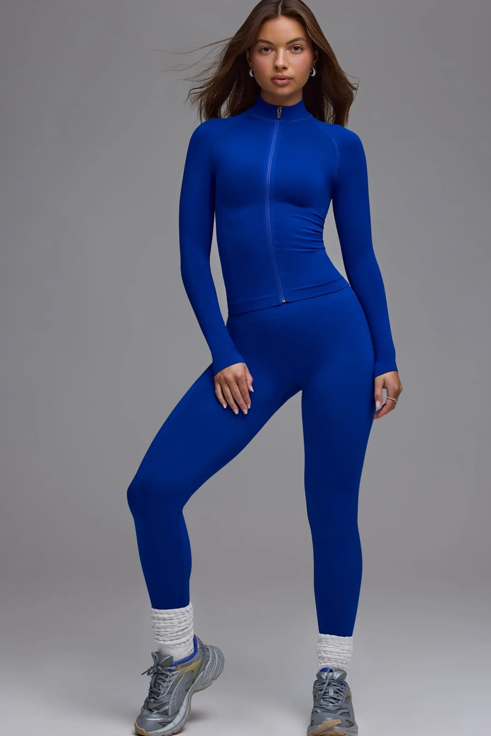 Oh Polly Matching Sets | Leggings^Define Luxe High-Waist Leggings in Royal Blue RoyalBlue
