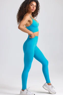 Oh Polly Women'S Clothing Sale - $65 And Under | Women'S Clothing Sale - $40 And Under^Define Luxe High-Waist Leggings in Turquoise Blue