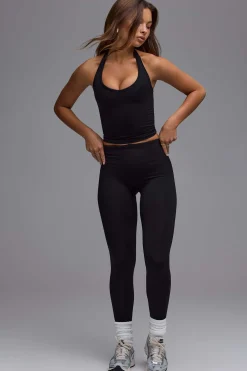 Oh Polly Matching Sets | Leggings^Define Luxe High-Waist Leggings in Black