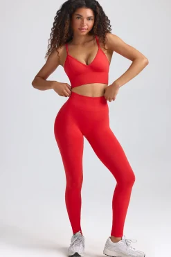 Oh Polly Women'S Clothing Sale - $65 And Under^Define Luxe High-Waist Leggings in Poppy Red