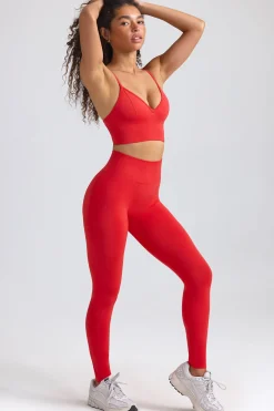 Oh Polly Women'S Clothing Sale - $65 And Under^Define Luxe High-Waist Leggings in Poppy Red