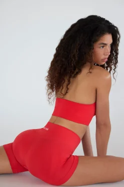 Oh Polly Matching Sets | Shorts^Define Luxe Mini Shorts in Poppy Red