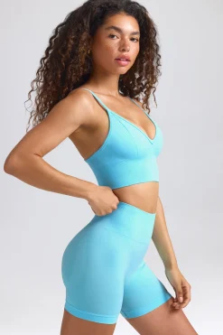 Oh Polly Women'S Clothing Sale - $40 And Under | Women'S Clothing Sale - $65 And Under^Define Luxe Mini Shorts in Sky Blue
