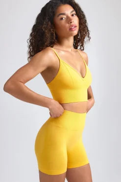 Oh Polly Women'S Clothing Sale - $65 And Under | Women'S Clothing Sale - $40 And Under^Define Luxe Mini Shorts in Golden Yellow