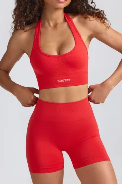 Oh Polly Matching Sets | Shorts^Define Luxe Mini Shorts in Poppy Red