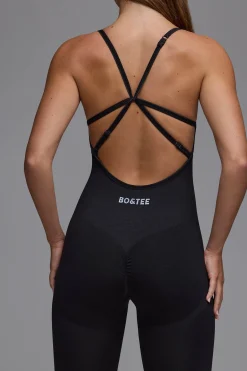 Oh Polly Unitards | Jumpsuits & Unitards^Define Luxe Multiway Open-Back Jumpsuit in Black