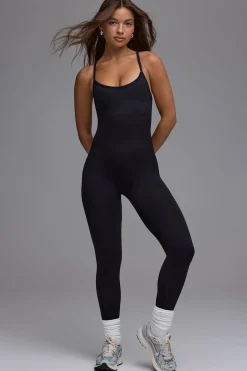 Oh Polly Unitards | Jumpsuits & Unitards^Define Luxe Multiway Open-Back Jumpsuit in Black