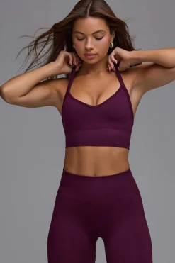 Oh Polly Matching Sets | Sports Bras^Define Luxe Multiway Sports Bra in Grape