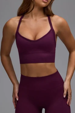 Oh Polly Matching Sets | Sports Bras^Define Luxe Multiway Sports Bra in Grape