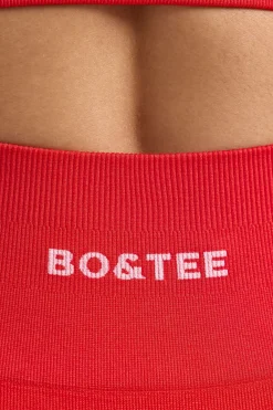 Oh Polly Matching Sets | Tops^Define Luxe V-Neck Sports Bra in Poppy Red