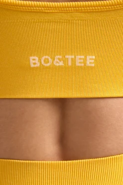 Oh Polly Women'S Clothing Sale - $65 And Under | Women'S Clothing Sale - $40 And Under^Define Luxe V-Neck Sports Bra in Golden Yellow
