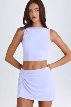 Oh Polly Skirts & Skorts | Co-Ords^Draped A-Line Mini Skirt in Soft Lilac SoftLilac
