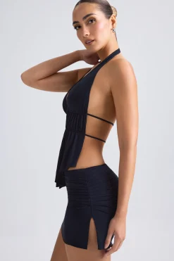 Oh Polly Women'S Clothing Sale - $65 And Under | Women'S Clothing Sale - $40 And Under^Draped A-Line Mini Skirt in Black