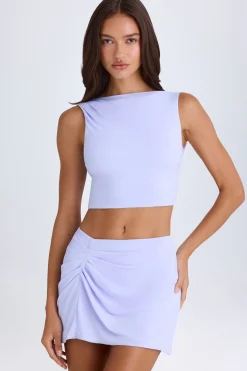 Oh Polly Skirts & Skorts | Co-Ords^Draped A-Line Mini Skirt in Soft Lilac SoftLilac