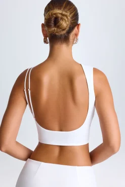 Oh Polly Co-Ords | Tops^Draped Open-Back Tank Top in White