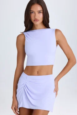 Oh Polly Co-Ords | Tops^Draped Open-Back Tank Top in Soft Lilac SoftLilac