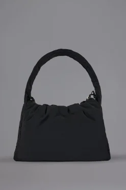 Oh Polly Gym Accessories^Drawstring Puffer Tote Bag in Black