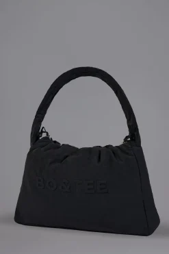 Oh Polly Gym Accessories^Drawstring Puffer Tote Bag in Black