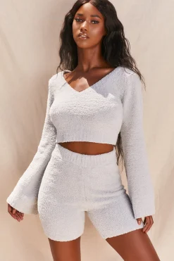 Oh Polly Women'S Clothing Sale - $65 And Under | Women'S Clothing Sale - $40 And Under^Easy Does It Cosy Lounge Shorts in Grey