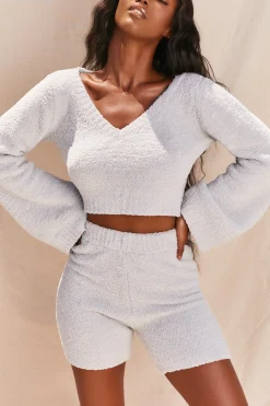 Oh Polly Women'S Clothing Sale - $65 And Under | Women'S Clothing Sale - $40 And Under^Easy Does It Cosy Lounge Shorts in Grey