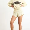 Oh Polly Women'S Clothing Sale - $65 And Under | Women'S Clothing Sale - $40 And Under^Elasticated Mini Shorts in Bone