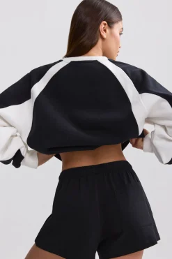 Oh Polly Matching Sets | Shorts^Elasticated Mini Shorts in Black
