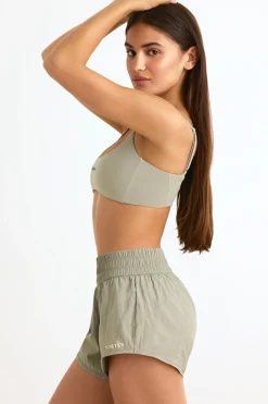 Oh Polly Matching Sets | Shorts^Elasticated Mini Shorts in Mineral