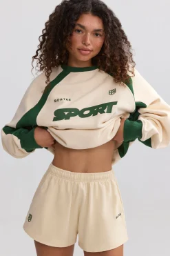 Oh Polly Matching Sets | Shorts^Elasticated Mini Shorts in Marble