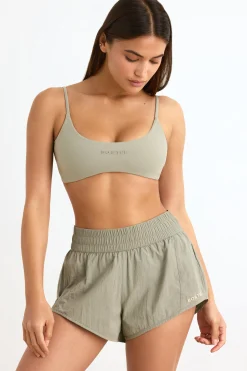 Oh Polly Matching Sets | Shorts^Elasticated Mini Shorts in Mineral