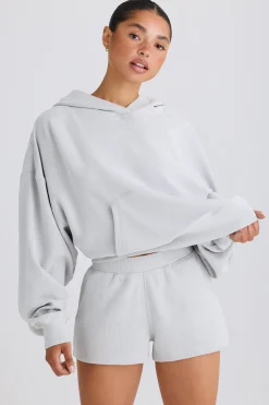 Oh Polly Shorts^Elasticated Shorts in Pacific Grey PacificGrey