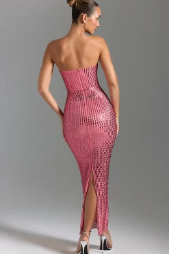 Oh Polly Party Dresses | Homecoming Dresses^Embellished Bandeau Maxi Dress in Watermelon