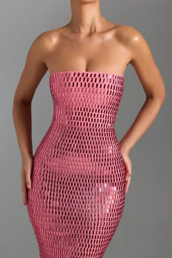 Oh Polly Party Dresses | Homecoming Dresses^Embellished Bandeau Maxi Dress in Watermelon