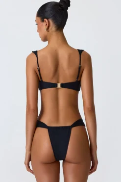 Oh Polly Bikini Sets | Bikini Tops^Embellished Bikini Top in Black
